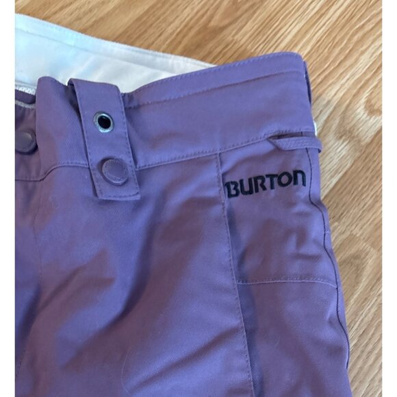 Burton Ski Snow Pants Purple Mauve Womens The White Collection Size Sm Dryride - Picture 6 of 15